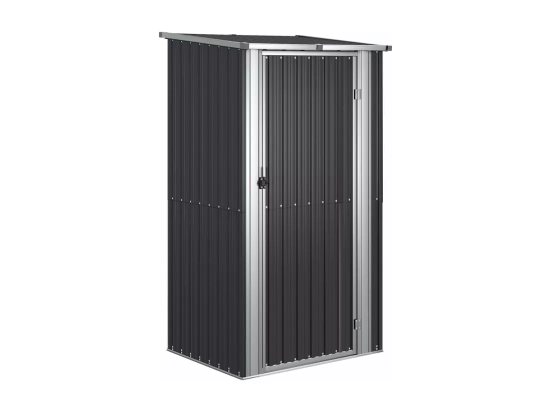 Abri de jardin Anthracite 118,5x97x209,5 Acier galvanisé