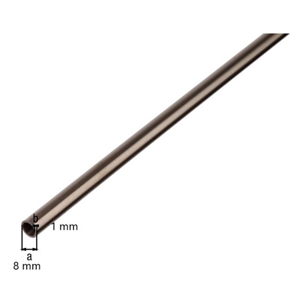 RØR GAH ALBERTS Ø8MM 1M RUSTFRITT STÅL