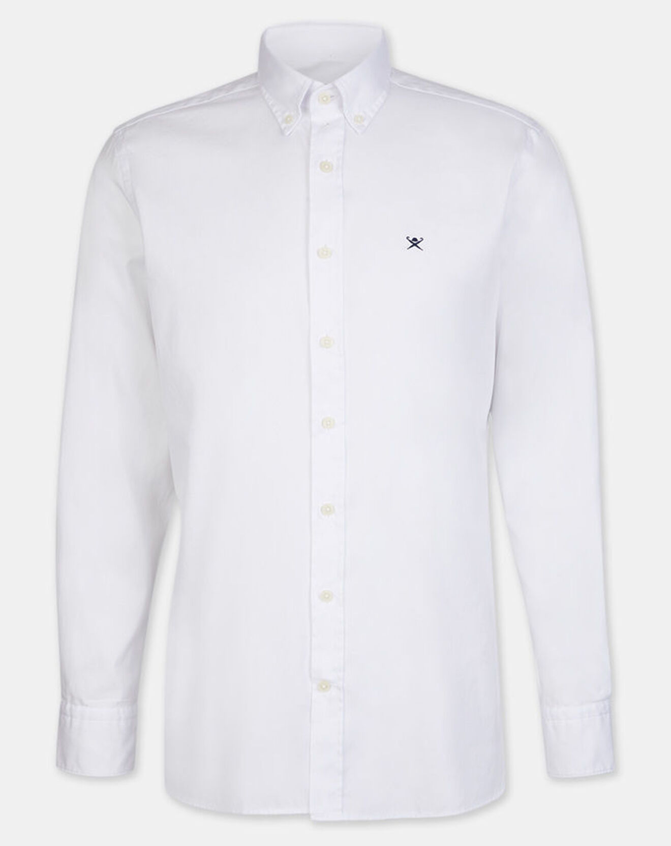 Hackett London Chemise Slim Fit Oxford unie blanche
