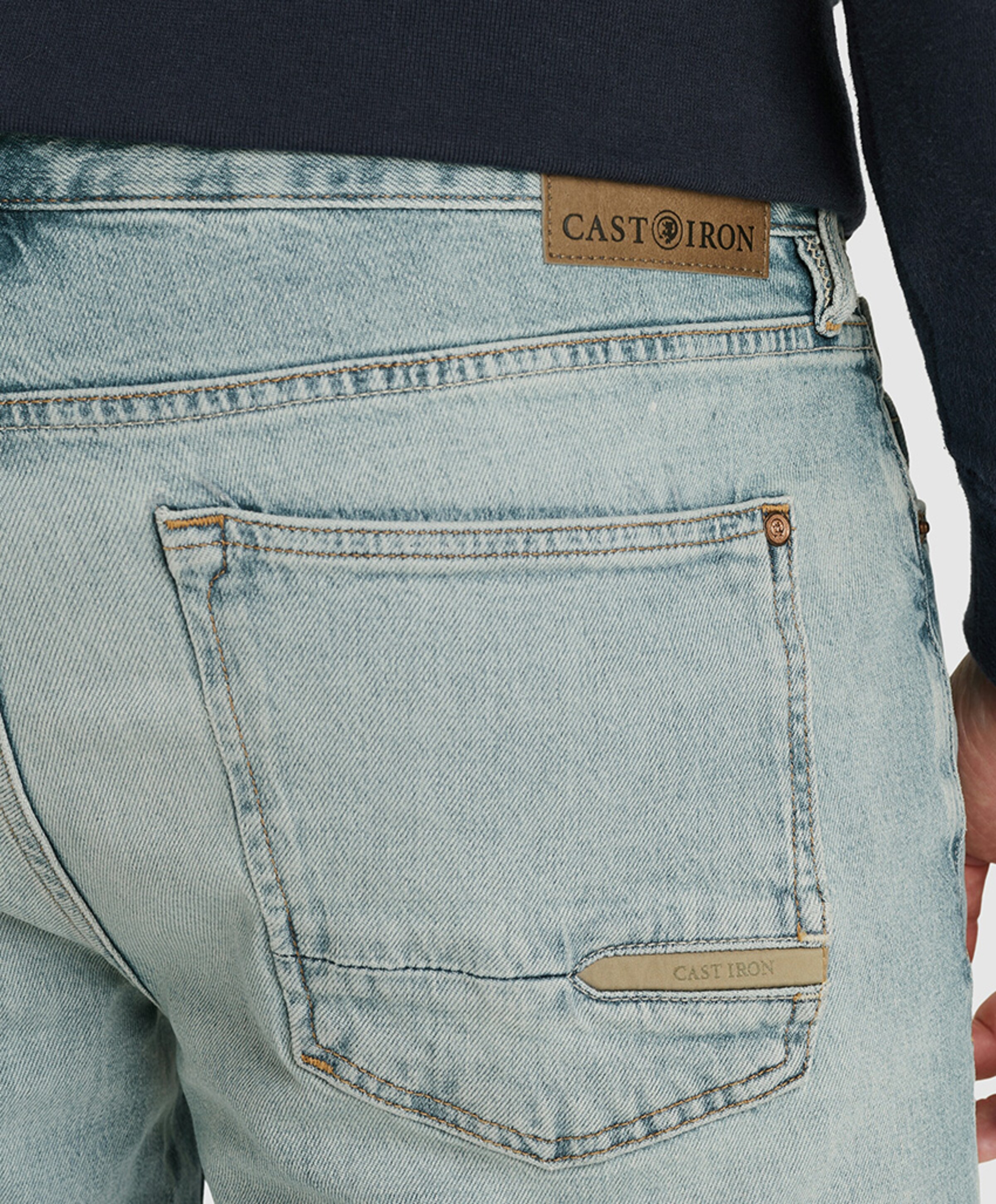 Cast Iron VALVER REGULAR DURABLE VINTAGE WAS heren jeans blauw