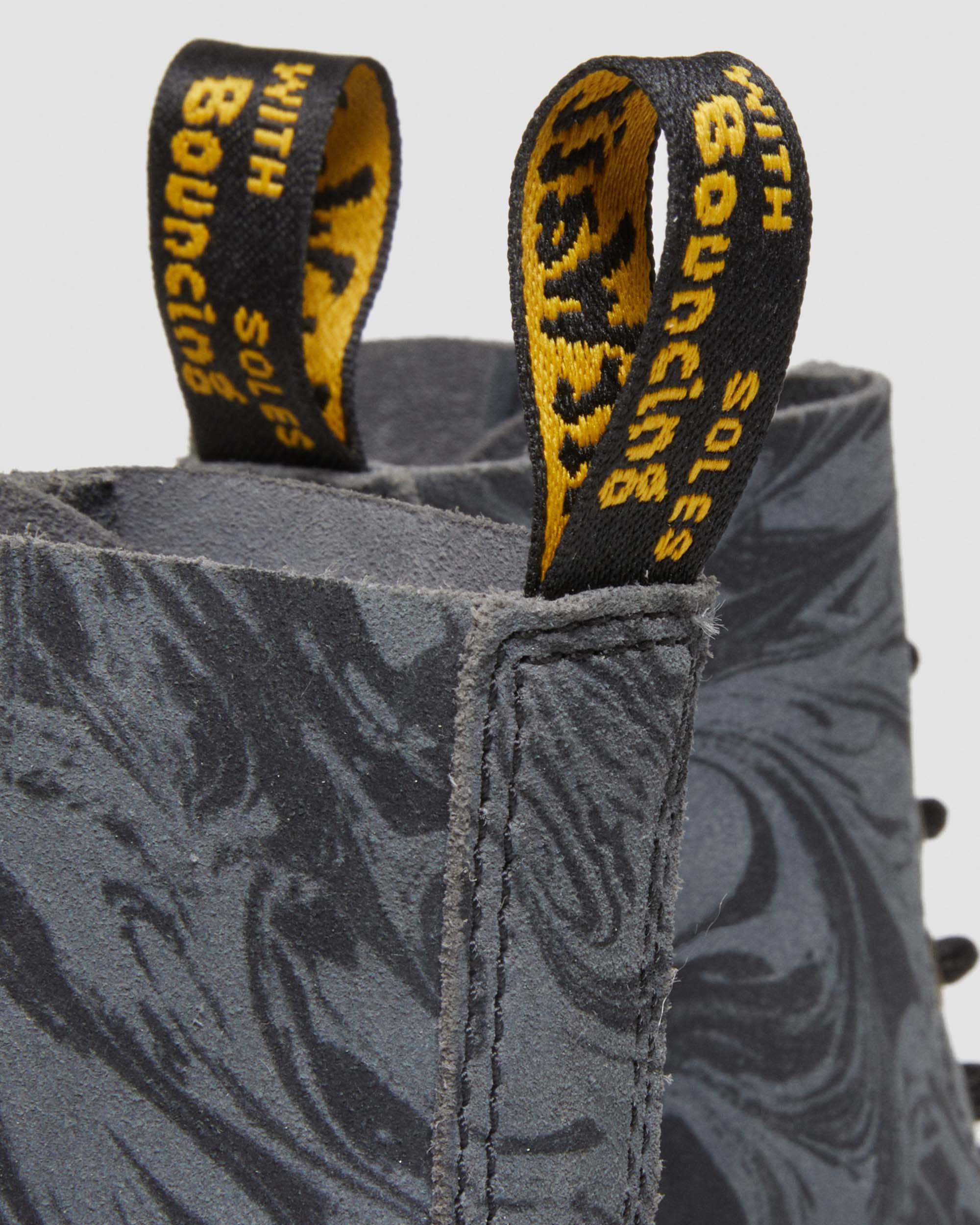 1460 Pascal Marbled Suede Lace Up Boots