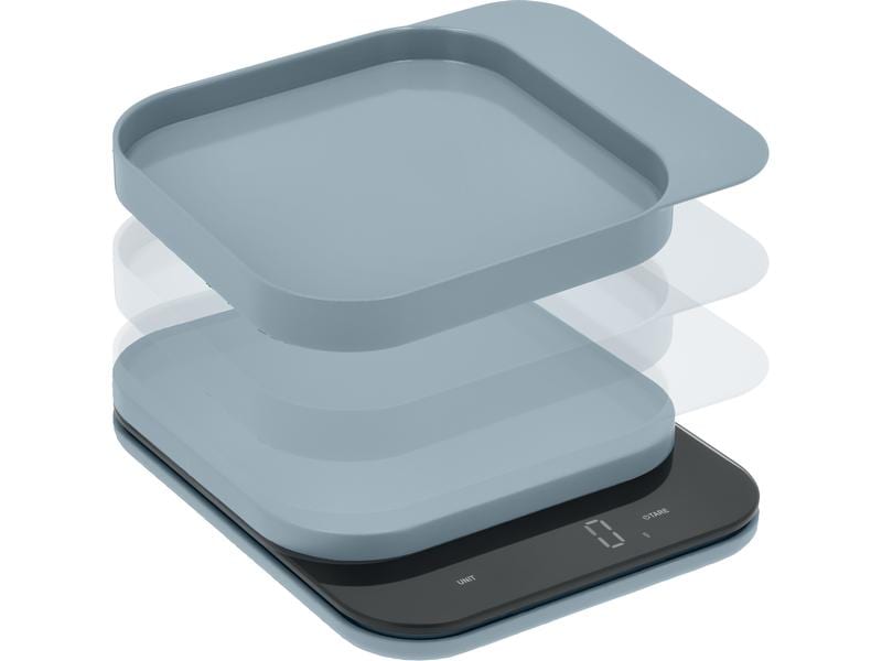 Rosti Küchenwaage Mensura Blau Digitale Küchenwaage
