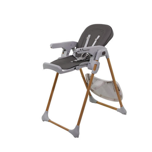 Chaise-haute Emma Gris/Bois - MIGO