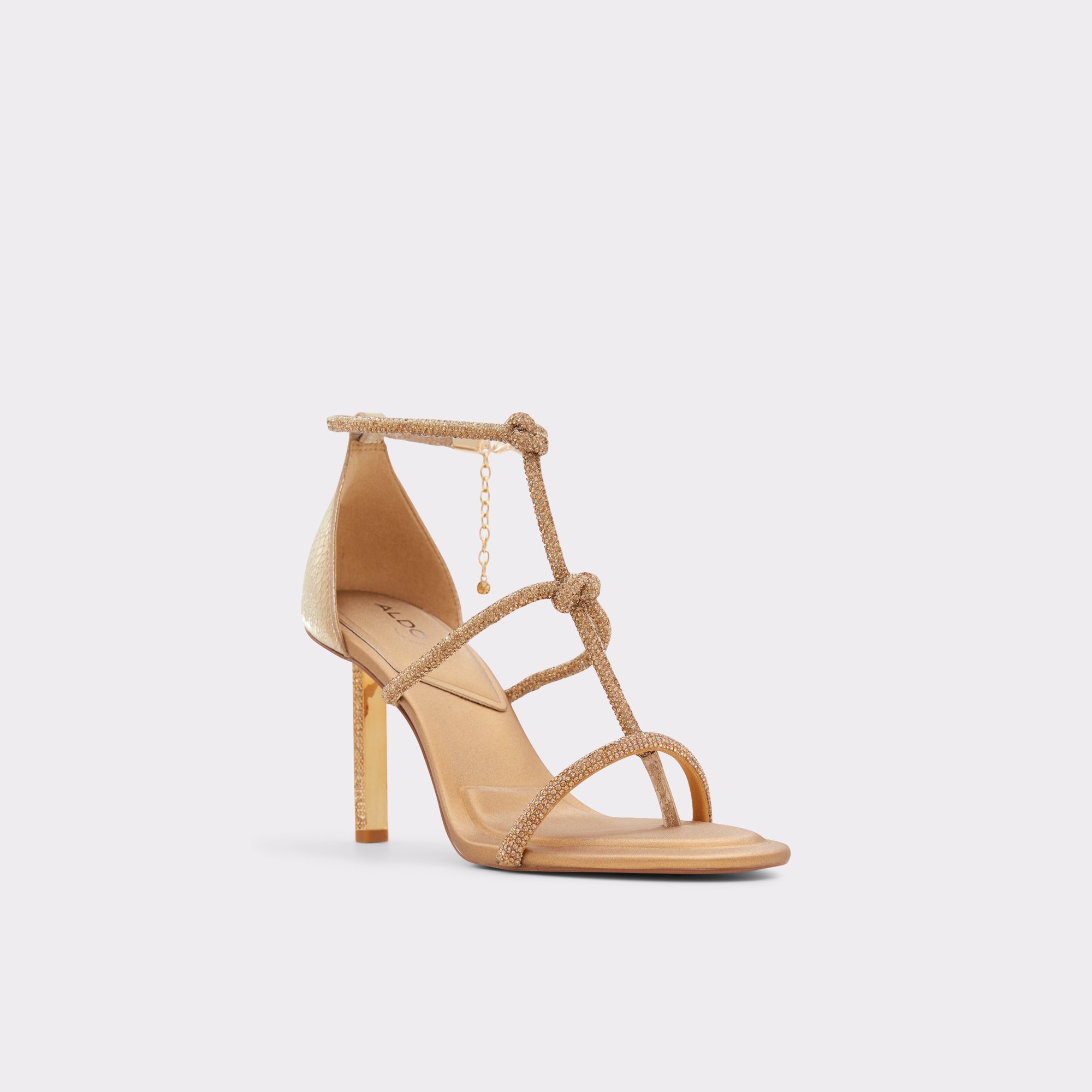 Marjan Gold Women Strappy Sandals