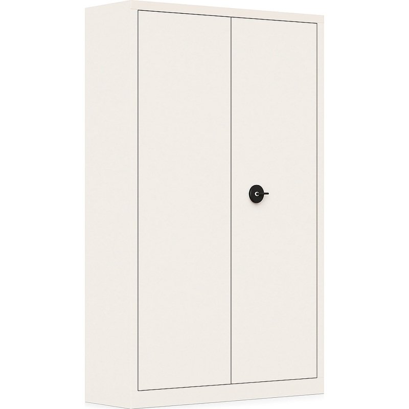 Armoire métal portes battantes monobloc Metily L 120 x P 43 cm