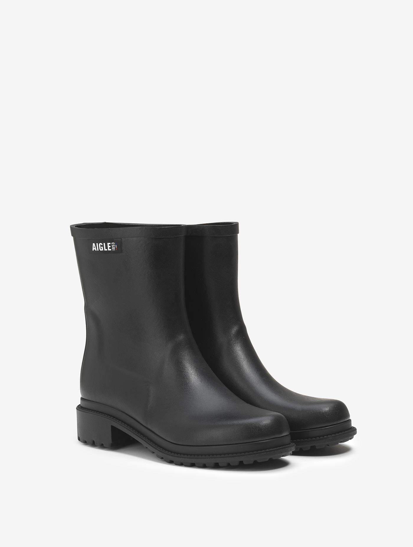 Le bottillon de pluie urbain, fabriqué en France NOIR