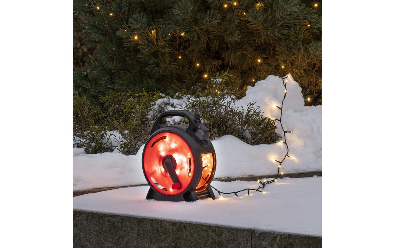 LED-Lichterkette mit Kabelaufroller, 400 LampenMicro LED Weihnachtsdeko