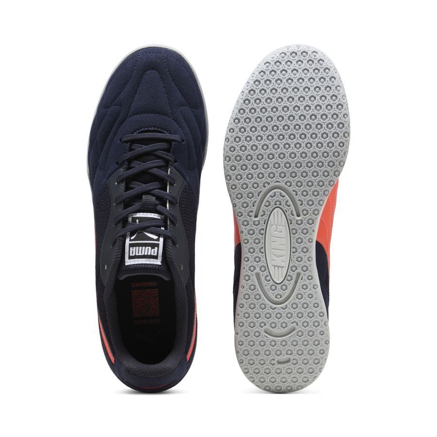 PUMA King Top IT - Bleu Marine/Glowing Red