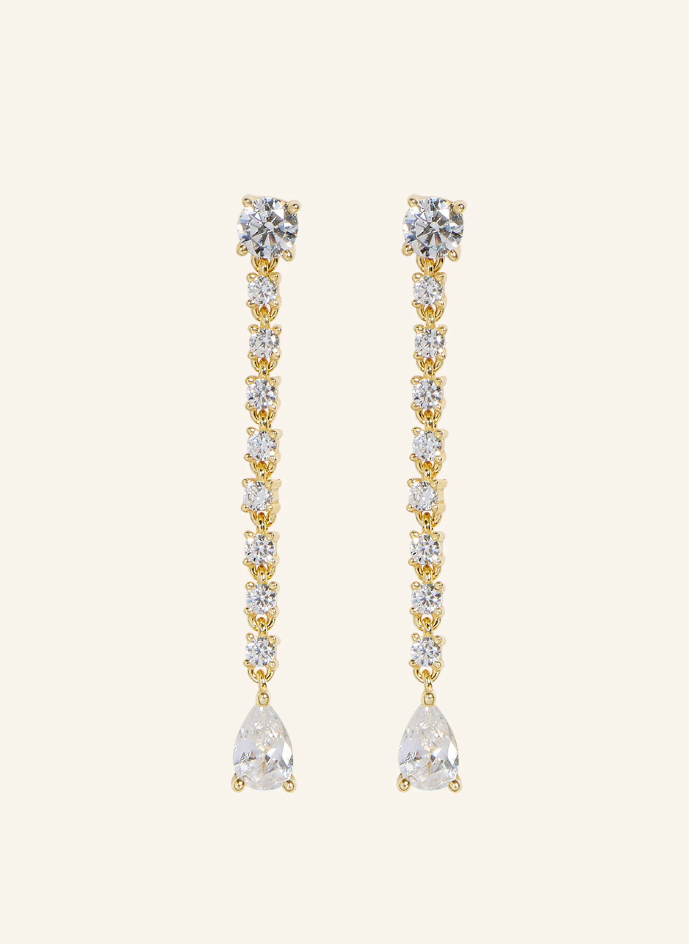 OHH LUILU Ohrhänger LYNN BLING LONG DROP by GLAMBOU