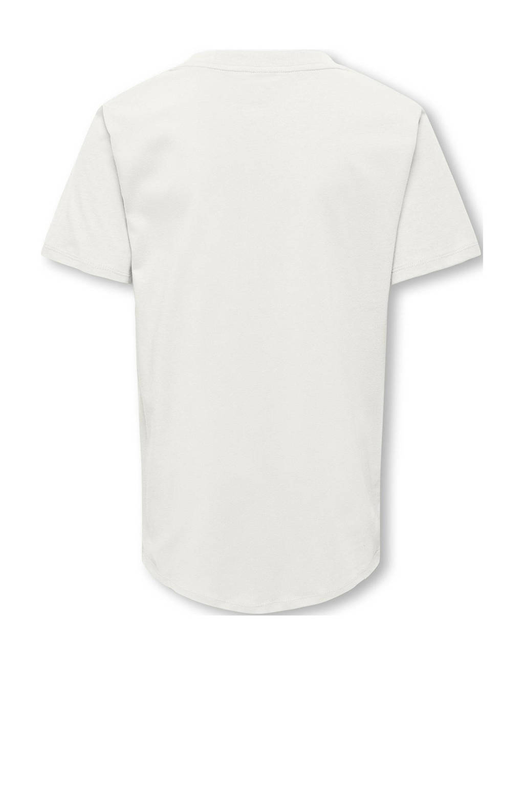 ONLY T-shirt KOBTIM met tekst wit