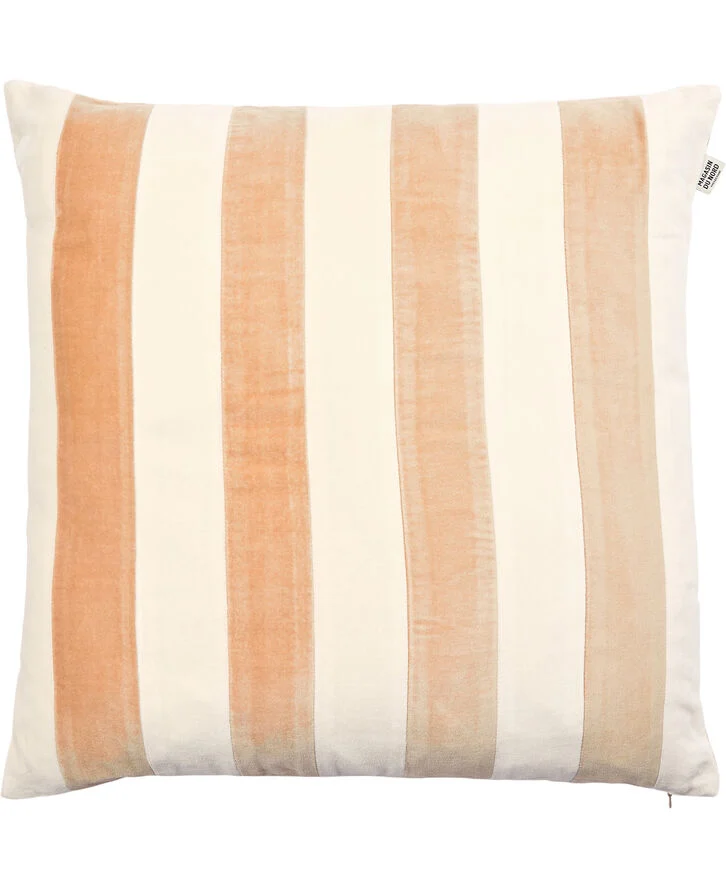 Magasin du Nord Collection STRIPE VELVET/BEIGE, PYNTEPUDE 48x48 CM