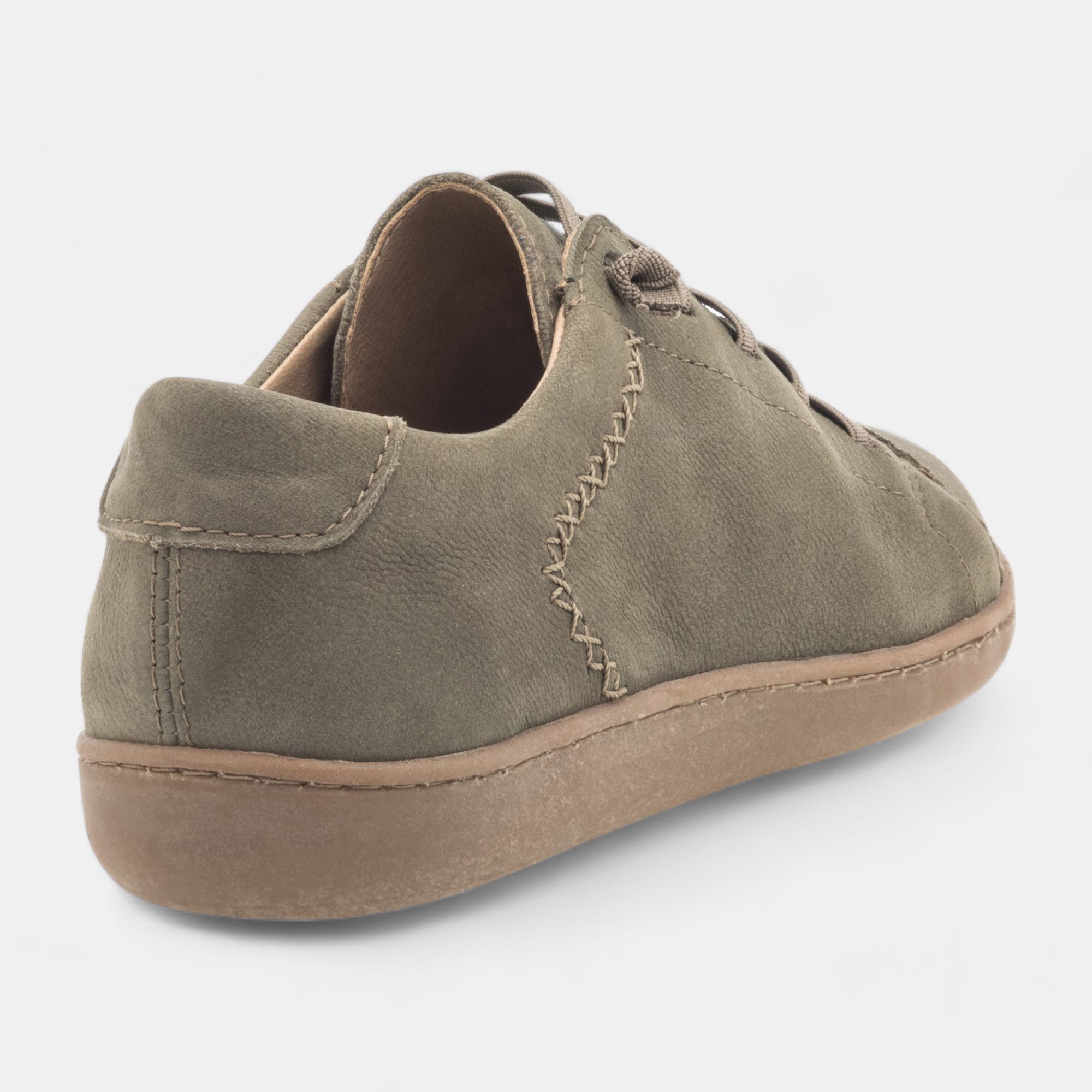 Baskets basses Femme en cuir vert