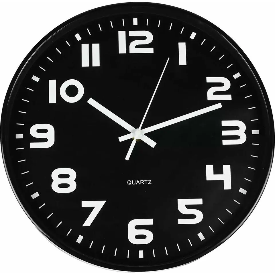 Benson Wandklok - zwart - D30 cm - modern design - stijlvol