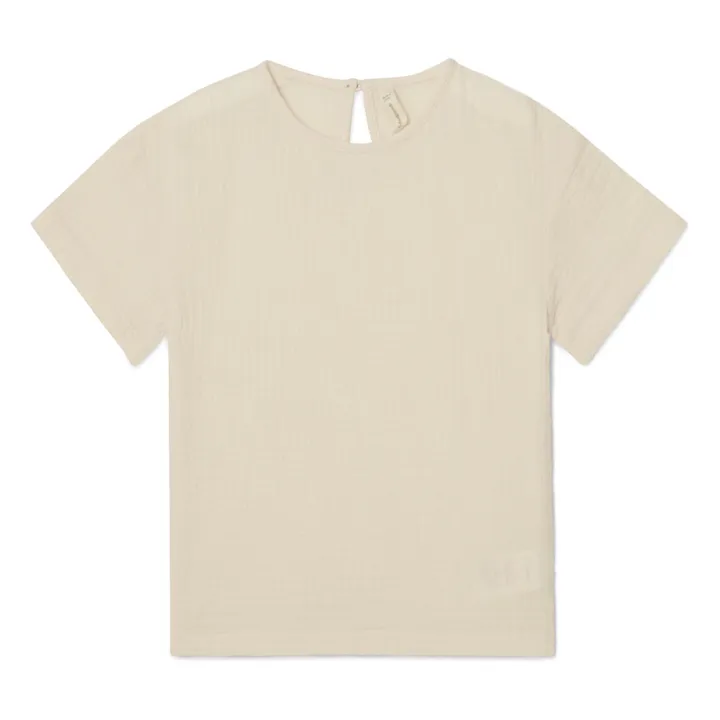 garbo&friends T-Shirt Mousseline de Coton | Ecru