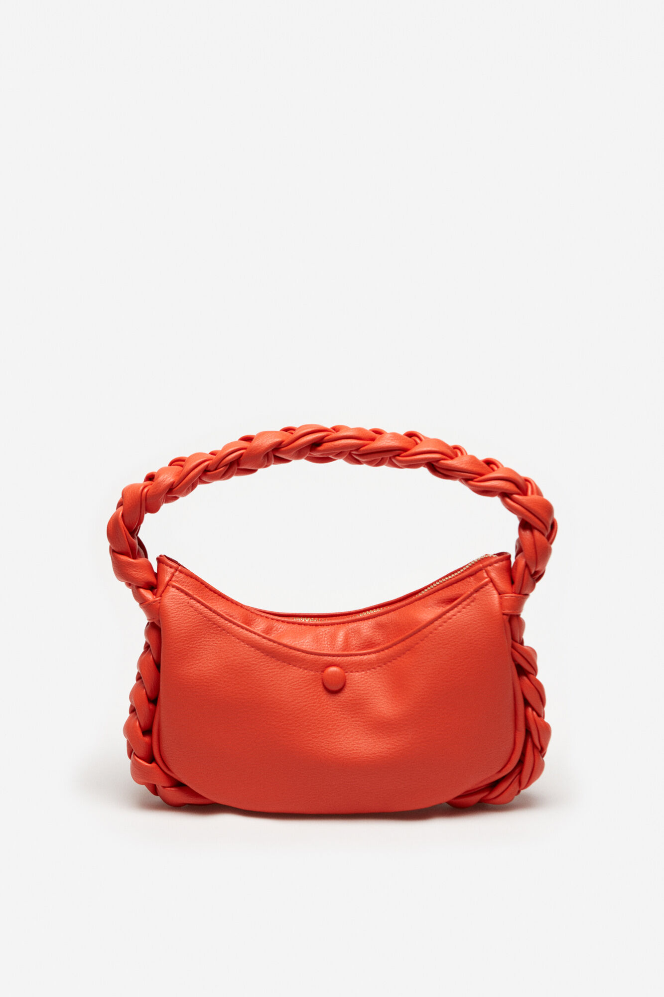 Bolsa com alça trançada - Laranja