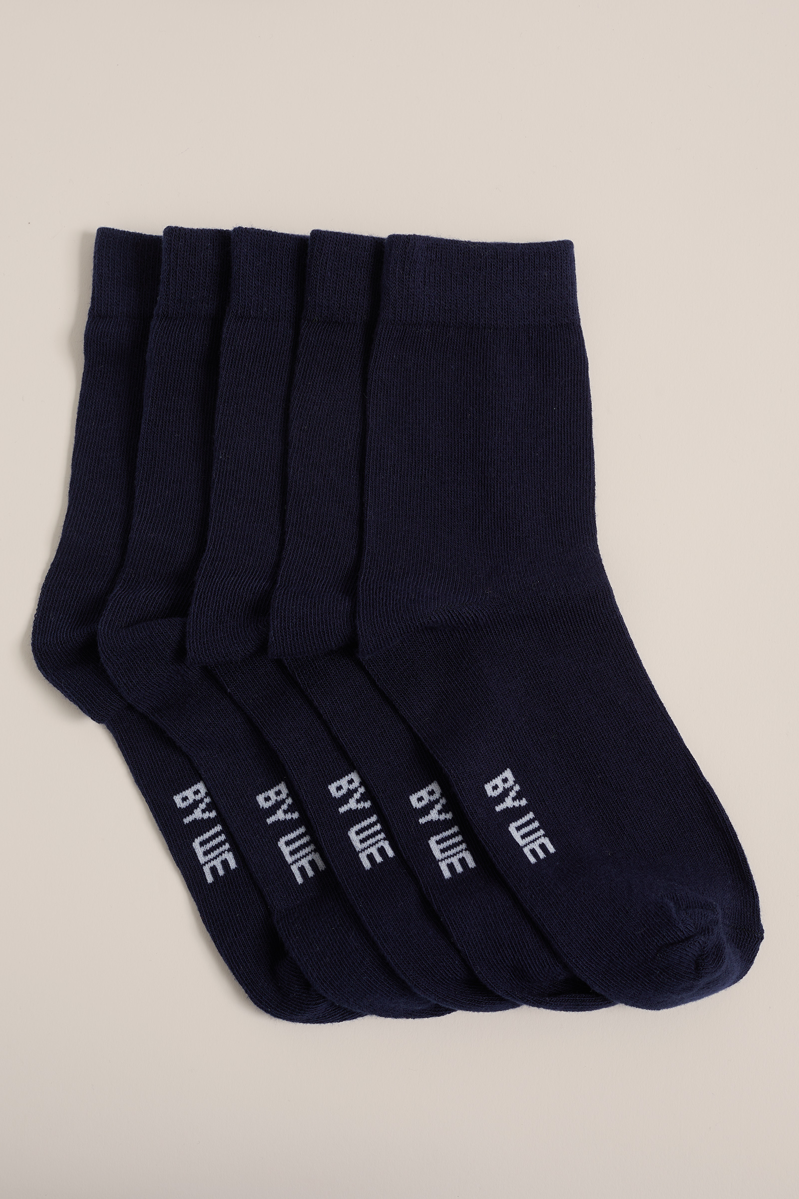 Jongens sokken, 5-pack WE Fashion Marineblauw