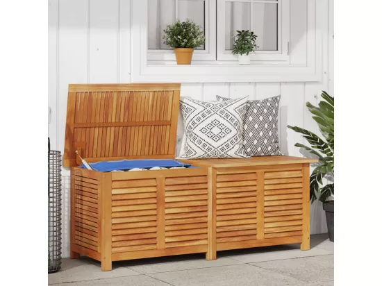 Prolenta Premium - Boîte de rangement de jardin persiennes 150x50x56cm bois acacia