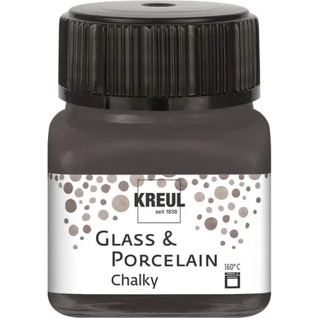 KREUL Glass & Porcelain Chalky, volcanic gray, 20 ml