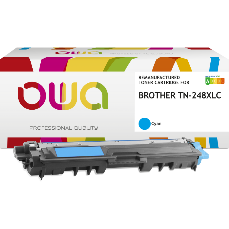 Toner remanufacturé OWA - haute capacité - pour BROTHER TN-248XLC