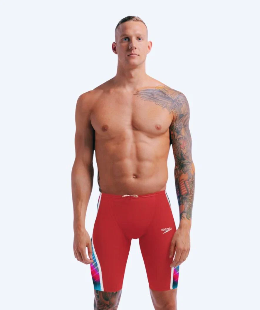 Speedo konkurrence badebukser til mænd - LZR Pure Intent 2.0 - Rød/multi
