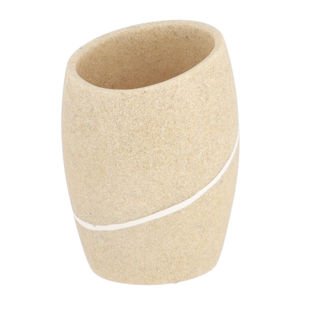GOBELET POLYRESINE ARRONDI ROND EFFET PIERRE NATUREL