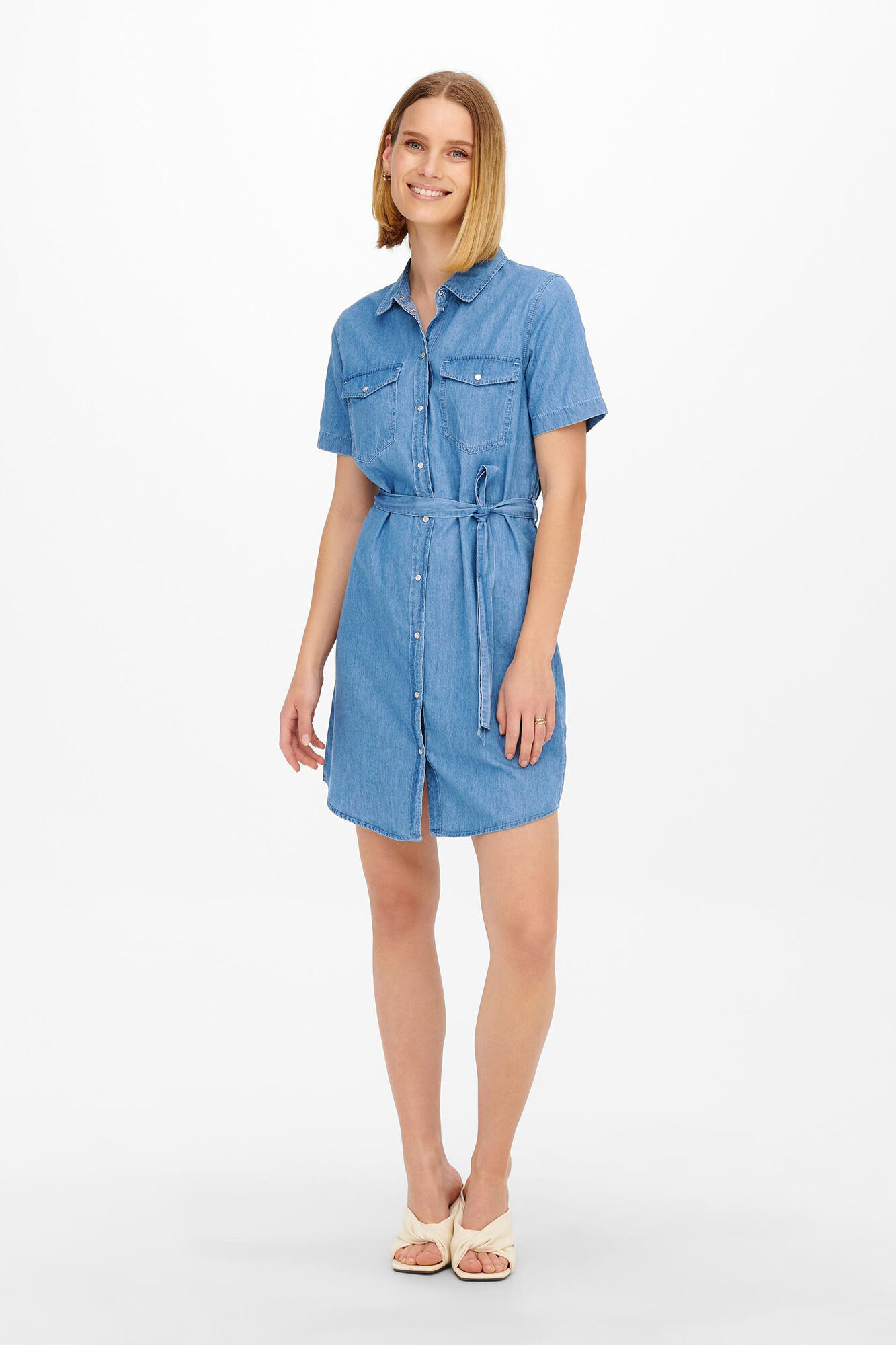 Vestido jeans curto