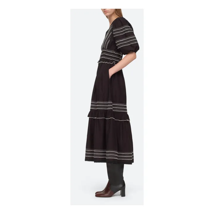 Sea NY Robe Mable Cambric Midi | Noir
