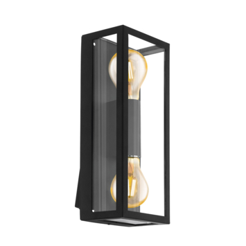 Eglo buitenlamp Alamonte 2-lichts zwart