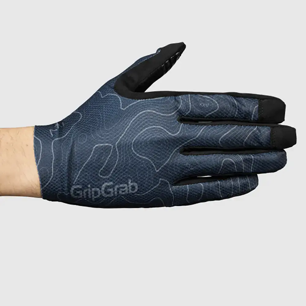 GripGrab Rebel MTB Zomer Fietshandschoenen Lange Vingers Donkerblauw