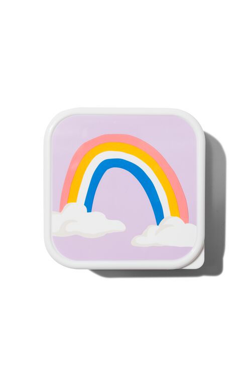 3 boîtes de rangement snack arcs-en-ciel