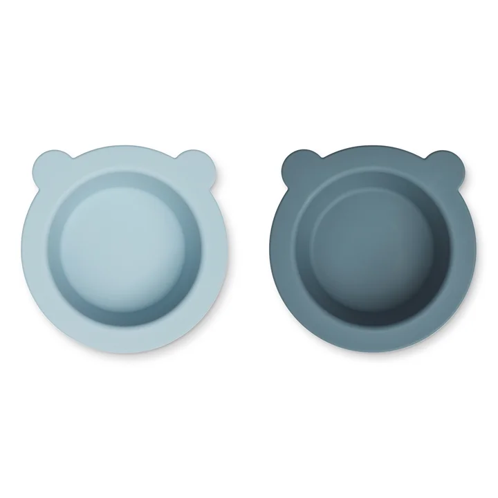 LIEWOOD - Peony Schalen, sea blue / whale blue (2er-Set)