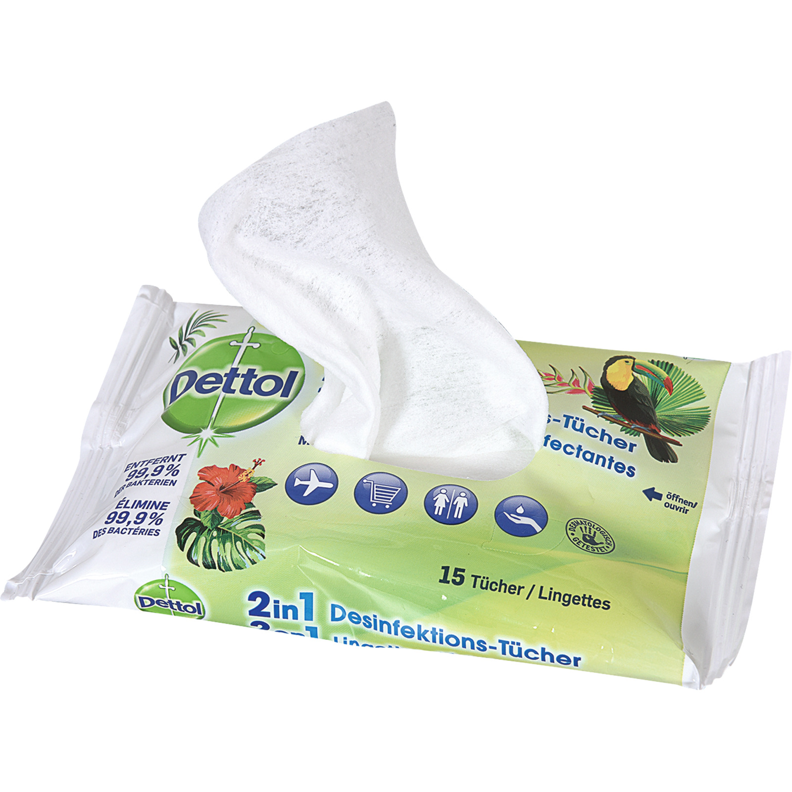 Dettol 2 in 1 Desinfektionstücher