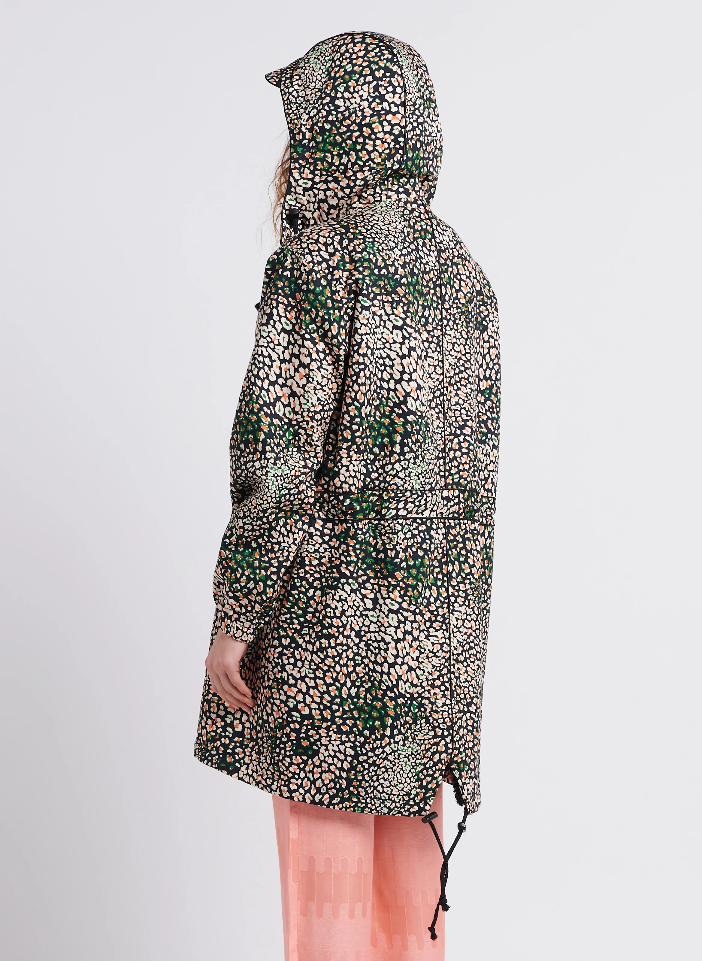 ONUR - Manteau à capuche imprimé en coton| Multicolore