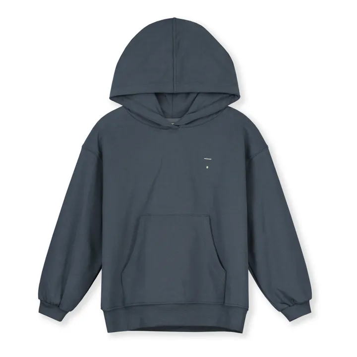 Gray Label Sweat à Capuche Coton Bio | Bleu gris