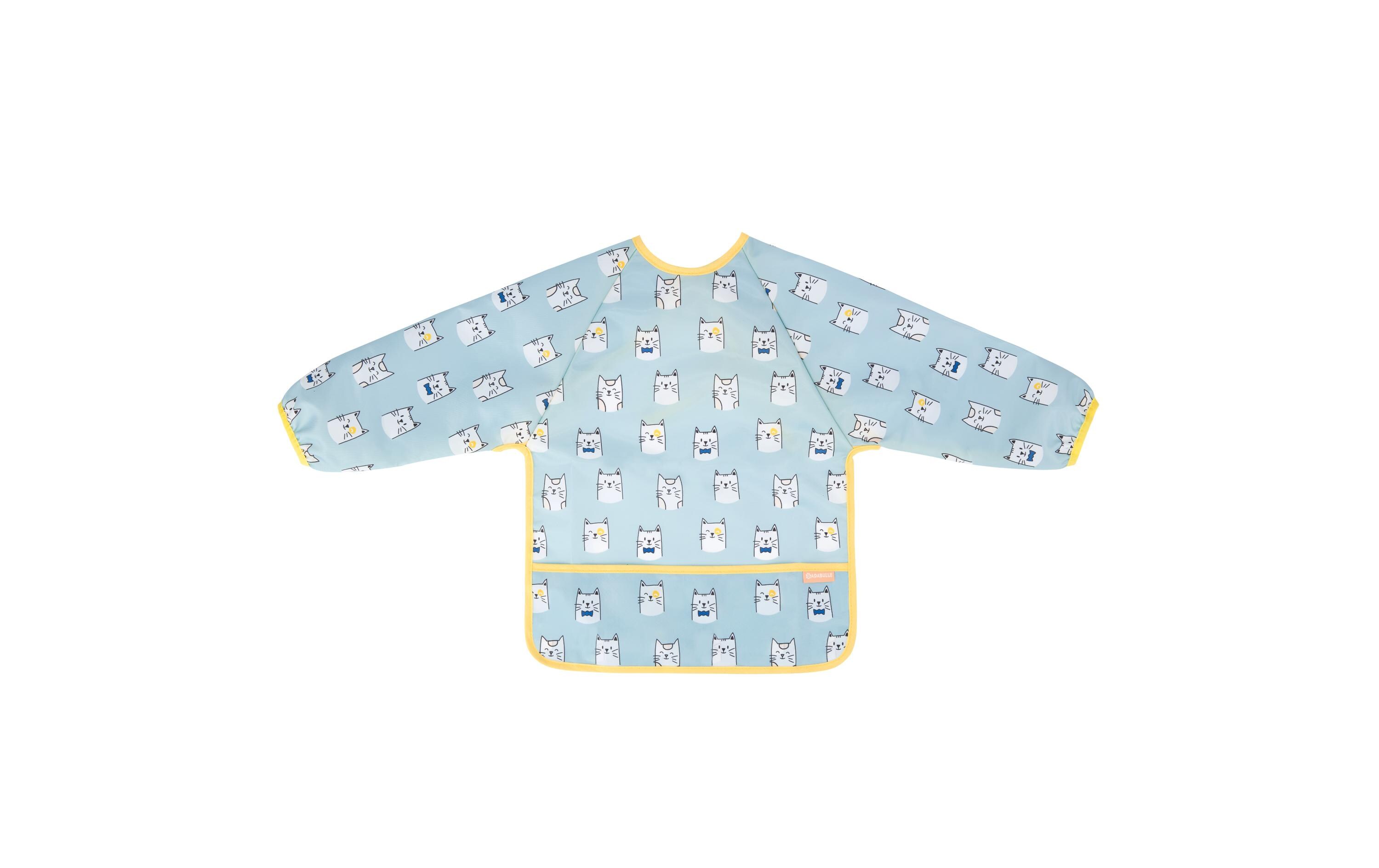 Ärmel-Lätzchen Blau 27 x 23 cmLangarmlätzchen