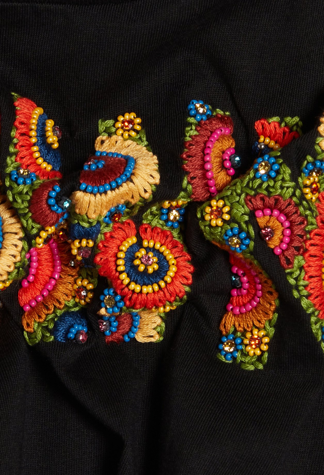 T-shirt brode en coton