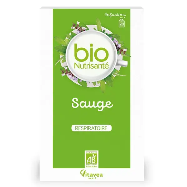 Vitavea - BioNutrisanté - Infusão de Sálvia - Respiratório - 20 sachês