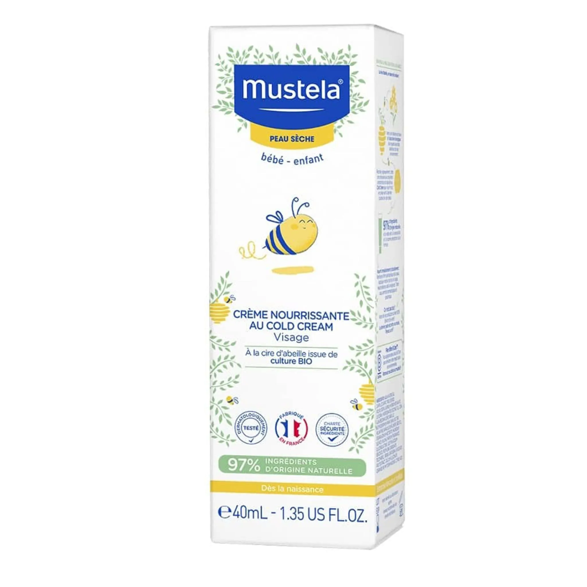 Mustela Crème Nourrissante Visage Au Cold Cream 40ml