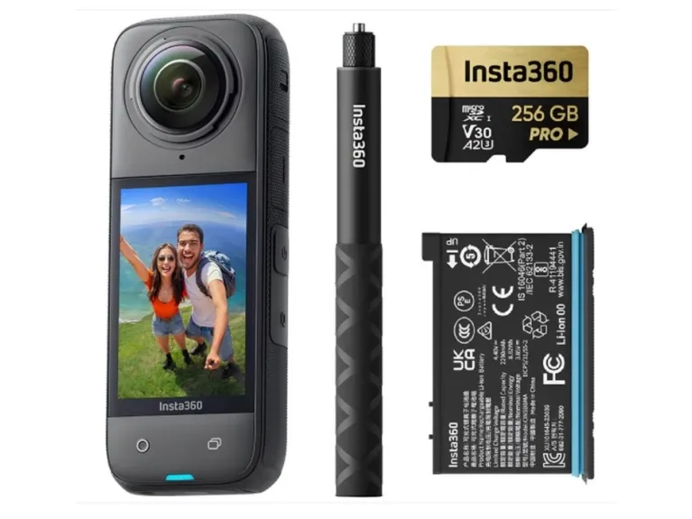 Insta360 X4 Adventure Bundle, 8K Ultra HD, CMOS, 72 MP, 120 fps, Wi-Fi, Bluetooth