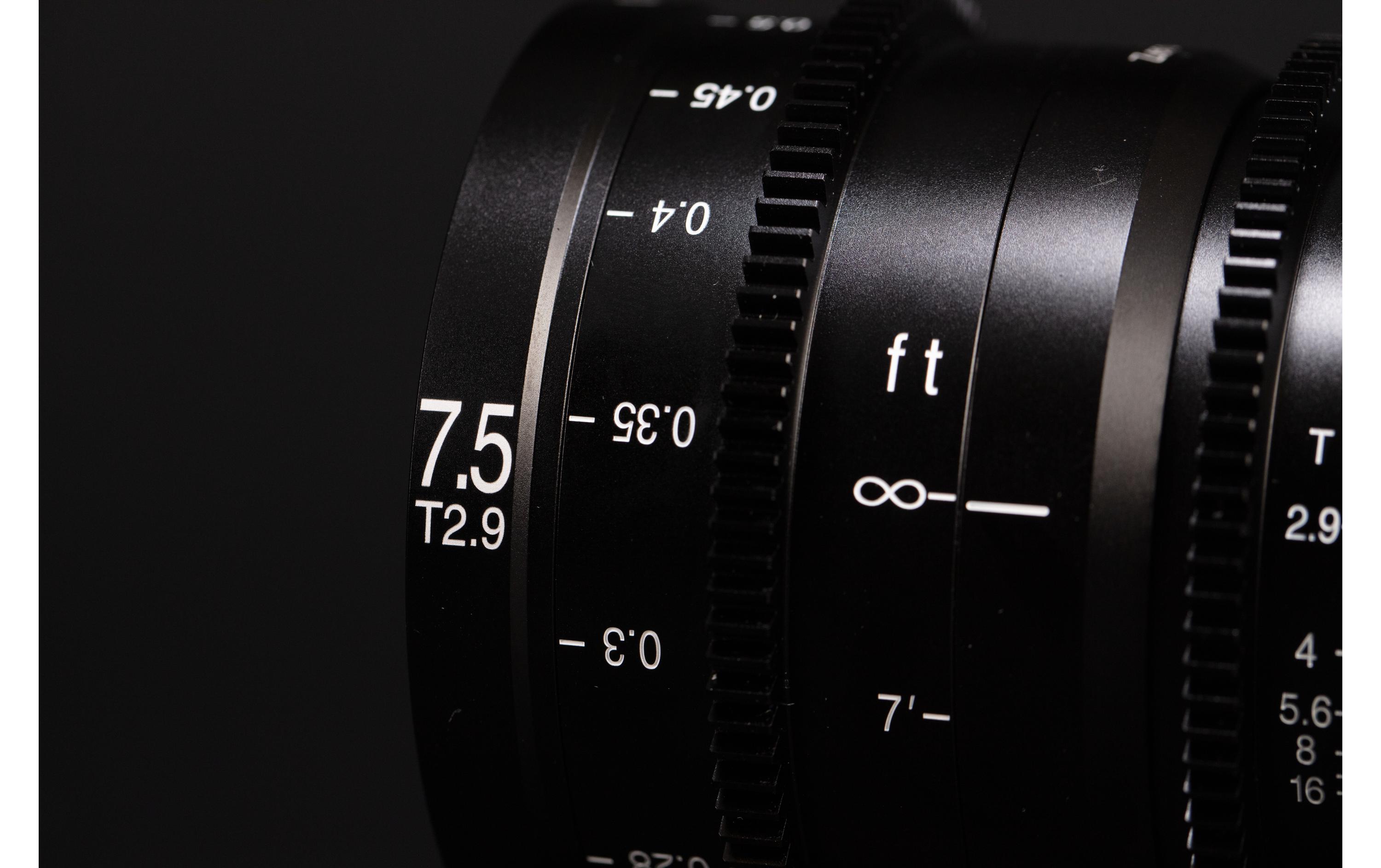 Festbrennweite 7.5 mm T2.9 Zero-D S35 Cine Lens X-Mount<br>Laowa 7.5 mm T2.9 Zero-D S35 Cine