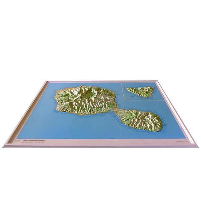 IGN - RELIEF TAHITI 1 100 000 57x72