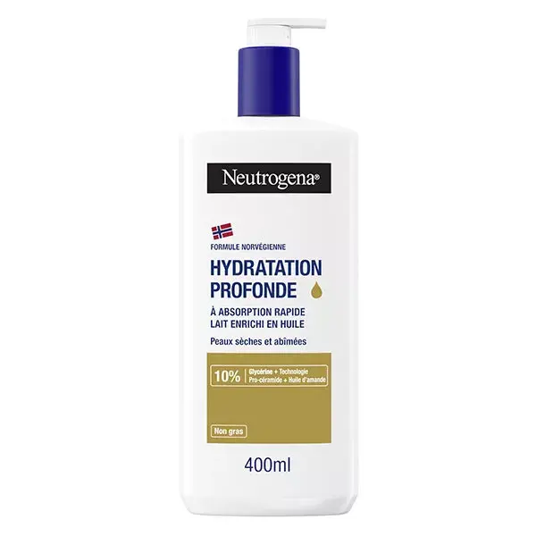 Loção Corporal Neutrogena Deep Moisture Enriquecida com Óleo 400ml