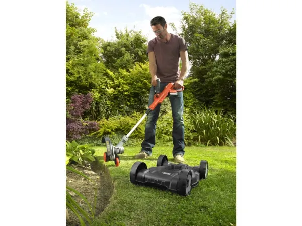 Black & Decker Strimmer STC1820CM-QW - Græstrimmer - ledningfri - 18 V - 7400 opm - 28 cm - inkl. 1x2Ah Batteri