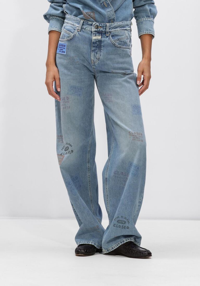 blauwe closed wide jeans nikka