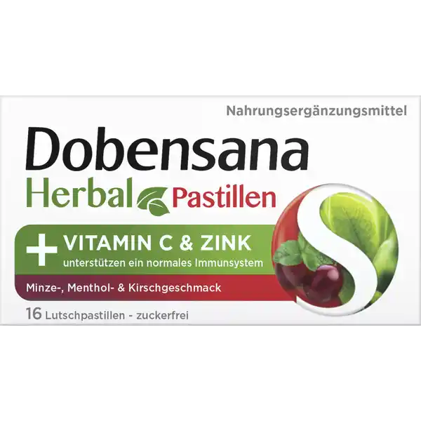 Dobensana Herbal Minz- und Kirschgeschmack Pastillen