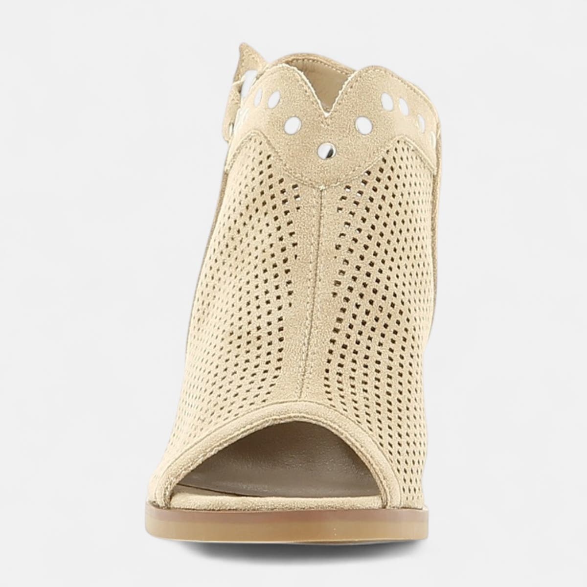 Nu-pieds à talon Femme beige
