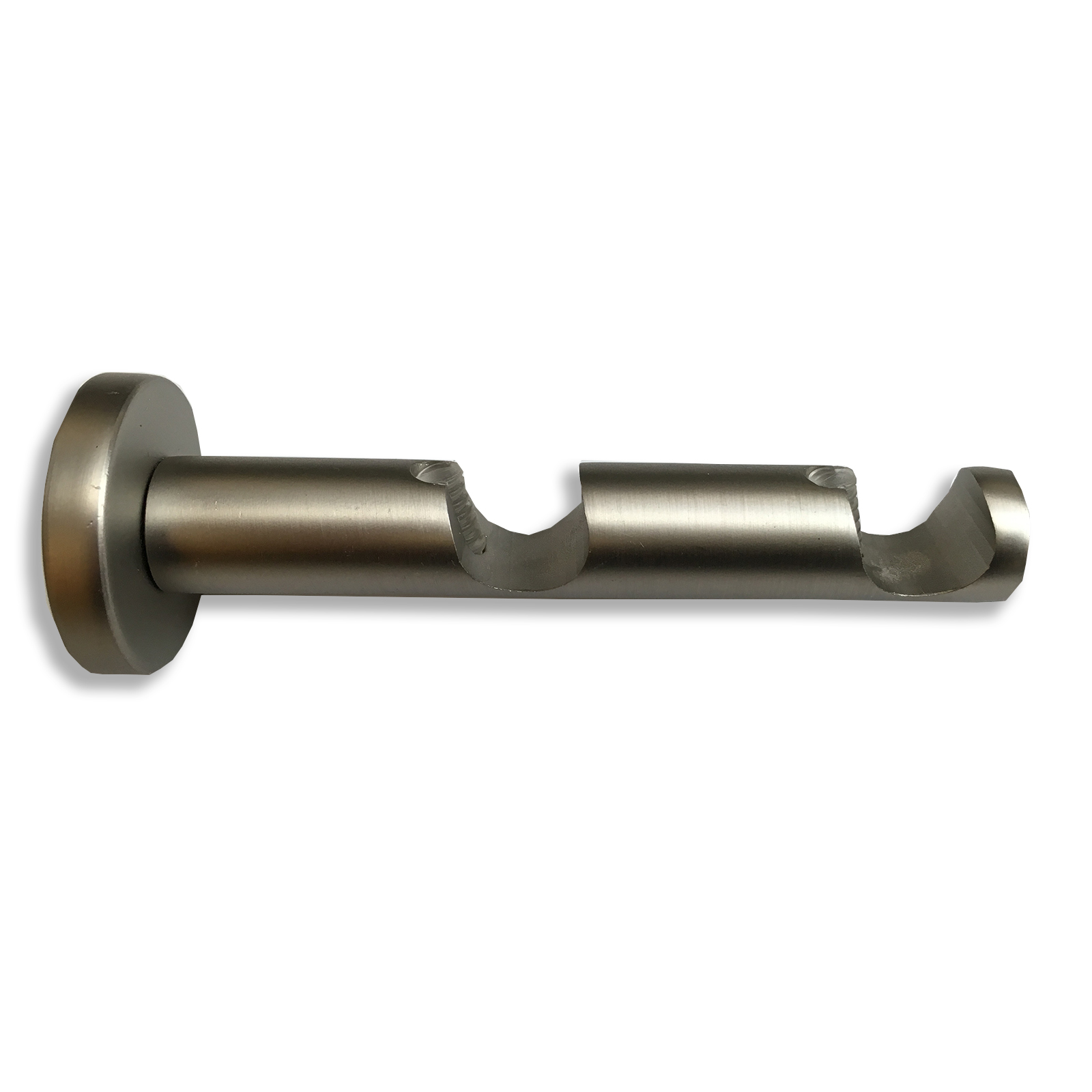Doppelrohrträger - Edelstahl - Metall - 2-teilig