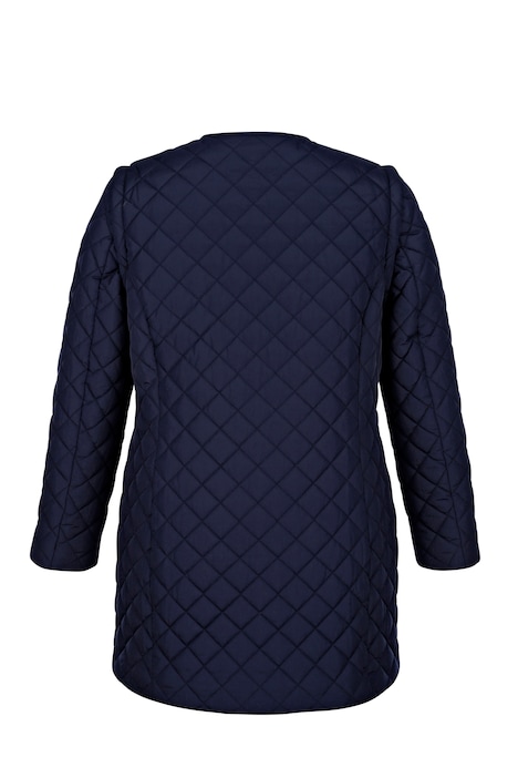 2-in-1-Long-Steppjacke, figurumspielend, Ärmel abtrennbar,