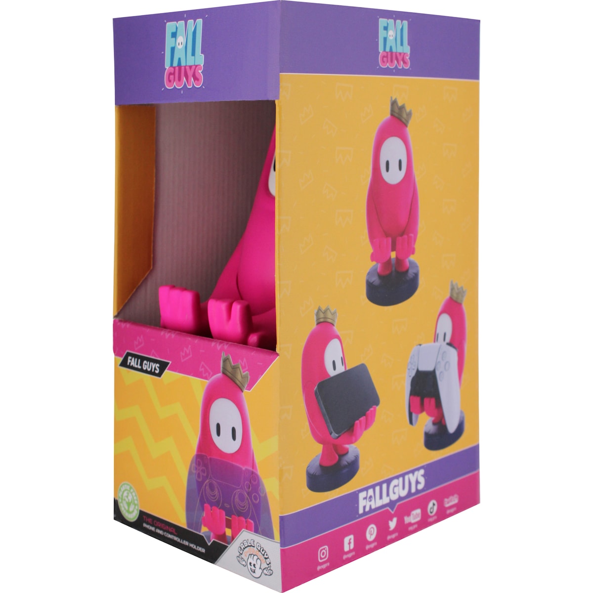 Cable Guys holder for telefon/kontroller figur (Fall Guys)