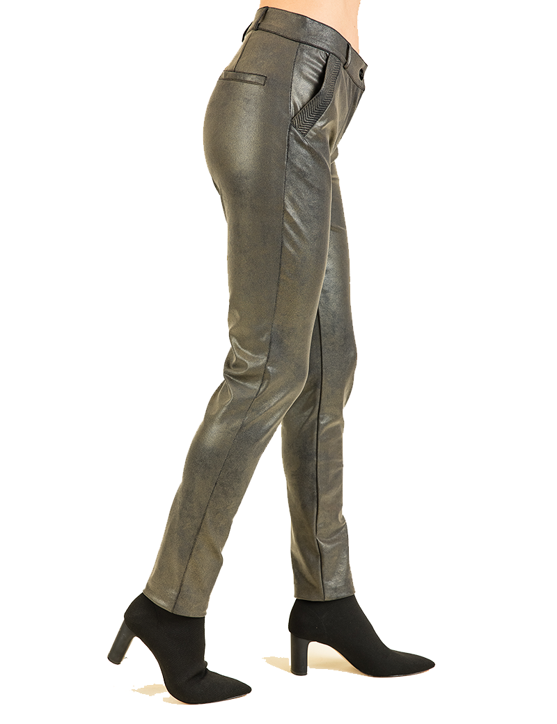 HBT BASICS INSOLITES | CHRISTINA PRINT PANTALON FEMME GOLD SPRAY